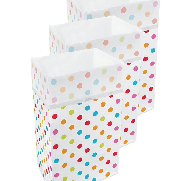 30 Gallon Clean Cubes, 3 Pack (Polka Dot Pattern)