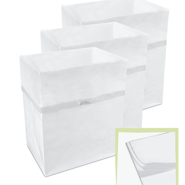 13 Gallon Clean Cubes, 3 Pack (White Pattern - Multi-liner)